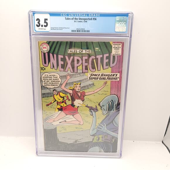DC Comics Tales of the Unexpected #56 CGC Graded 3.5 Off White Pages Comic - Picture 1 of 6